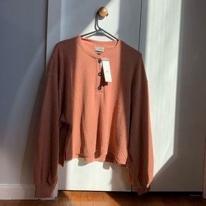 Dark salmon sweater